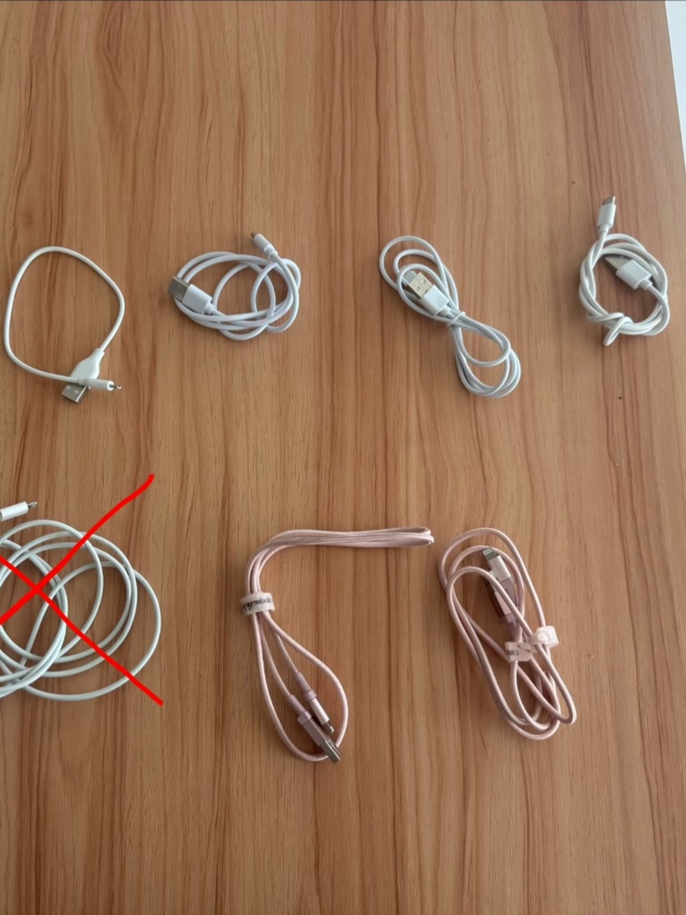 USB C and Lightening Charging Cables